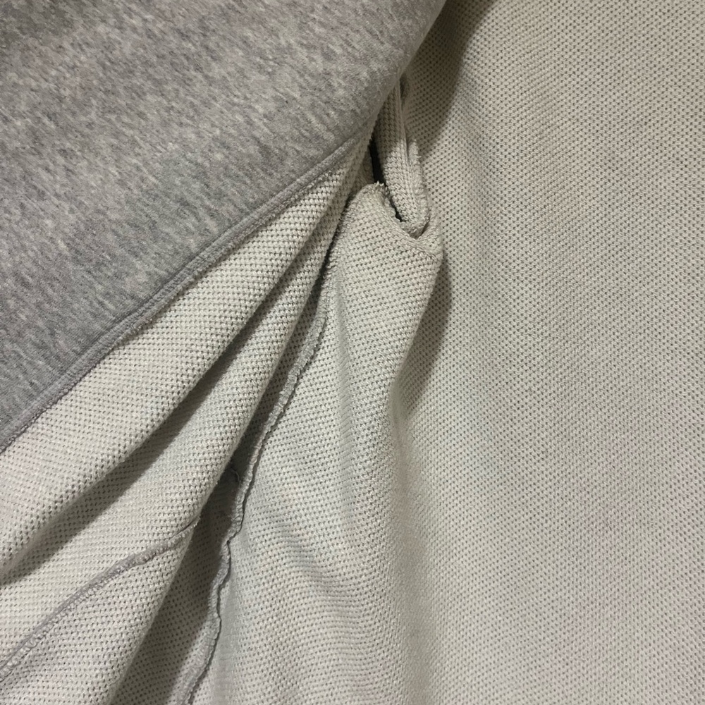 Athleta Light Gray Open-Front Shawl Collar Cardigan - Picture 4 of 5